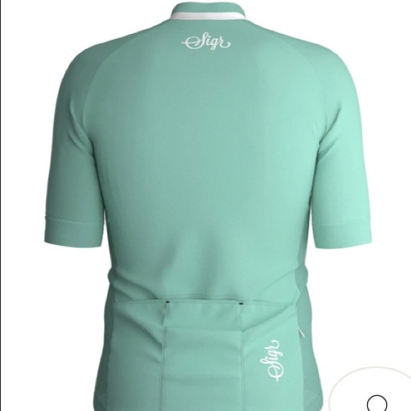 NWT SIGR 'BERGVALLMO' ICE-MINT CYCLING JERSEY FOR MEN Size XL  (3) - Picture 2 of 3